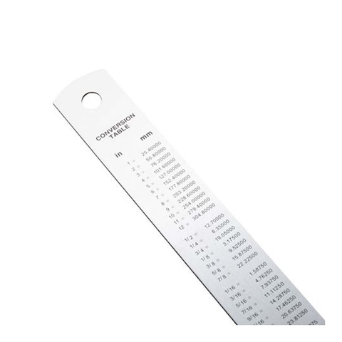 DELI DL8030Y STEEL RULER 30CM