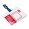 DELI E5752 PVC NAME BADGE HORIZNTAL