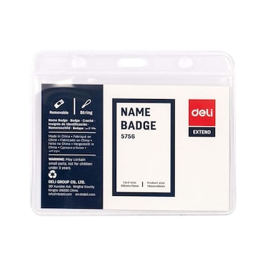 DELI E5756A NAME BADGE HORIZONTAL