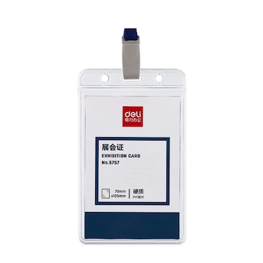 DELI E5757 PVC NAME BADGE VERTICAL