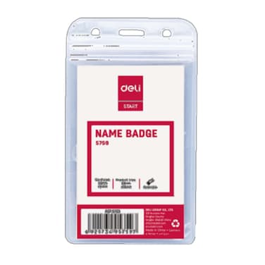 DELI E5759 PVC NAME BADGE VERTICAL