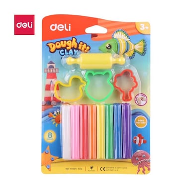 DELI PLASTICINE 100GDOUGH-IT CLAY8C
