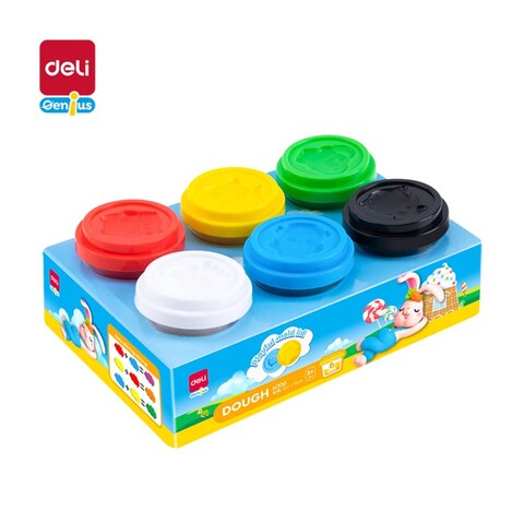 DELI EH700 PLASTICINE 6C PACK 336G