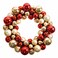 Peker Xmas Door Ring Gold &amp; Red 35cm