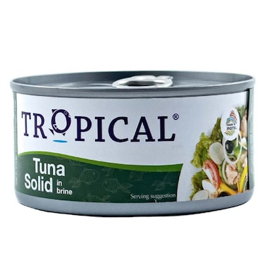 Tropical Tuna Solid In Brine 170G