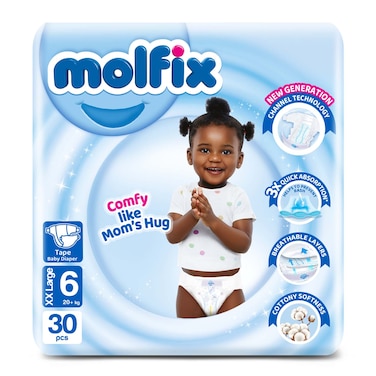 Molfix Diaper XXL N6 30S 20-25Kg Tw