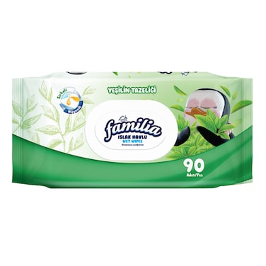 Familia Wet Wipes 90S Green