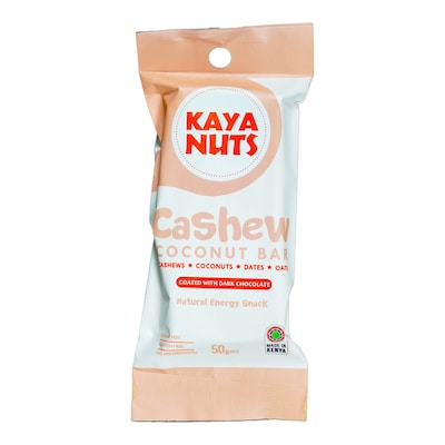 Kaya Cashew Bars Dark Chocolate