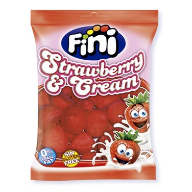 Fini Cream Strawberry Blocks 75G