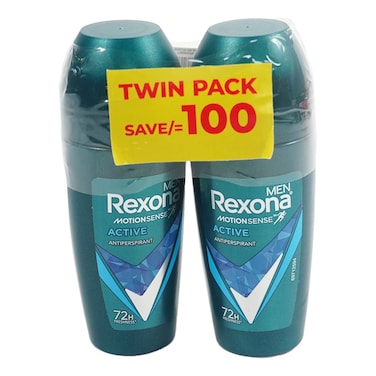 Rexona Roll on Active Men 2x50ml