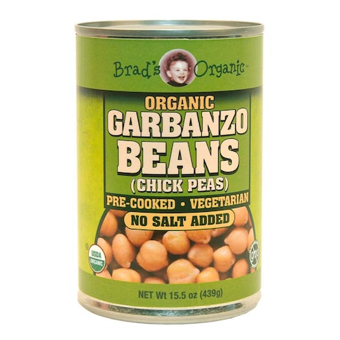 Brad&#39;S Garbanzo Beans No Salt 439G