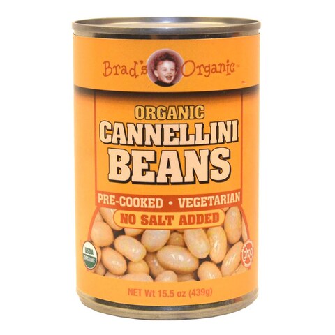 Brad&#39;S Cannellini Beans No Salt 439G