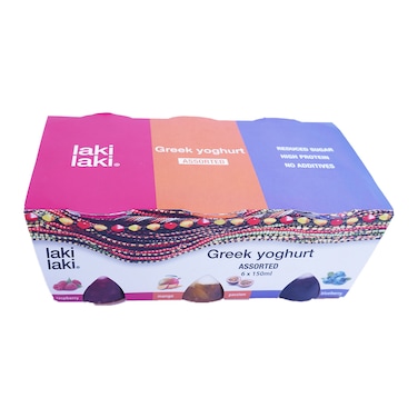 Laki Laki 6Pack Greek Yogurt Assorted 150Ml