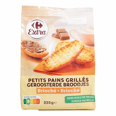 Carrefour Brioche Mini Toasts 225g