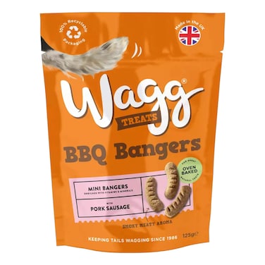 Wagg Dog Treats Bbq Bangers 125G