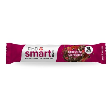 PhD Smart Bar High Protein Dark Choc Raspberry 64G