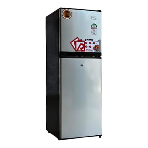 Ramtons Fridge 138L&nbsp;Double Door&nbsp;Silver Rf/349