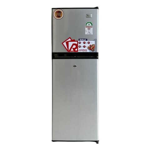 Ramtons Fridge 138L&nbsp;Double Door&nbsp;Silver Rf/349