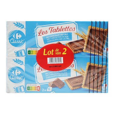 Carrefour Petit Beurre Biscuits Milk Chocolate