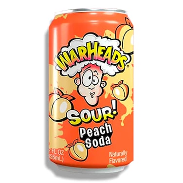 Warheads Sour Peach Soda 330Ml