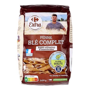 Carrefour Whole Wheat Penne 500G