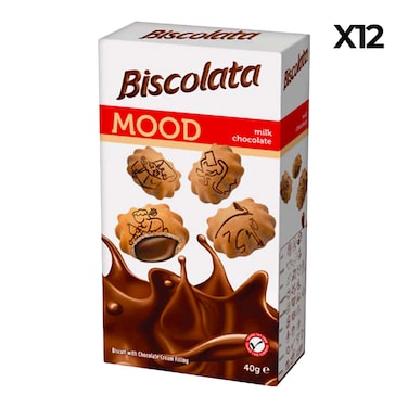 Biscolata Mood Chocolate Box 40Gx12