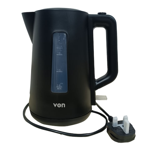 Von VKCL17SDK Cordless Kettle, 1.7L - Black