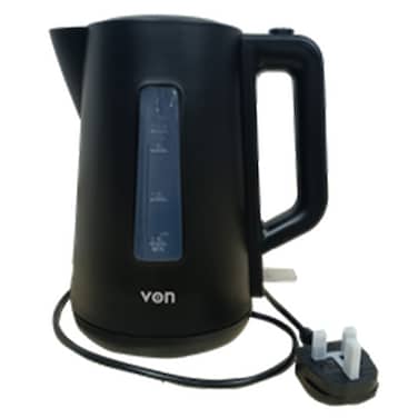 Von VKCL17SDK Cordless Kettle, 1.7L - Black