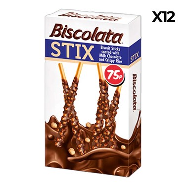 Biscolata Stix Crispy Rice 34Gx12
