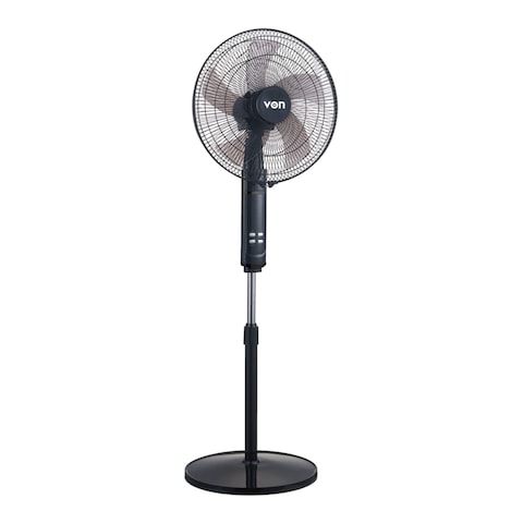 Von VFS-6505-MJK 16&quot; Floor Standing Fan, 50W - Black