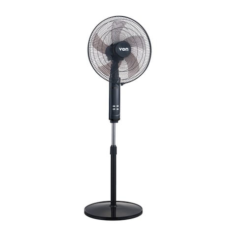 Von VFS-6505-MJK 16" Floor Standing Fan, 50W - Black