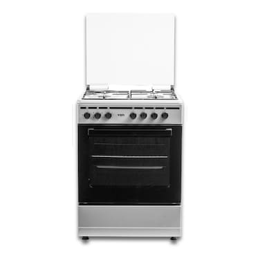 Von Cooker 3 Gas + 1 Electric - VCF653151FSY Thick Enamel Inox Grey
