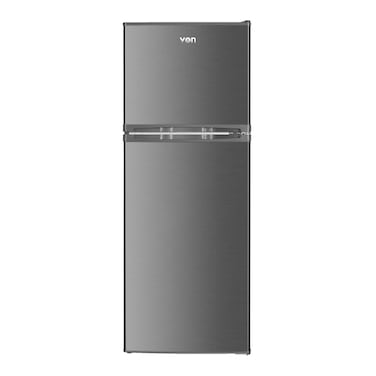 VON VRT-181DRAX Double Door Fridge, Top Mount Freezer- 181L