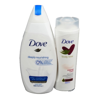 Dove Body Wash Deep Nourish 500Ml+Lotion
