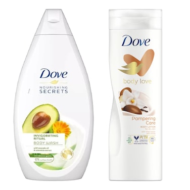 Dove Body Wash Invigorating 500Ml + Lotion