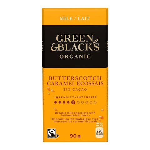 Green &amp; Black&#39;s Milk Choco Butterscotch 90G
