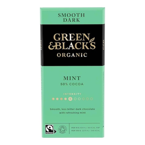 Green &amp; Black&#39;s Organic Mint Chocolate 90G