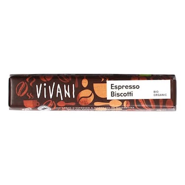 Vivani Organic Choco Espresso Biscotti 40G