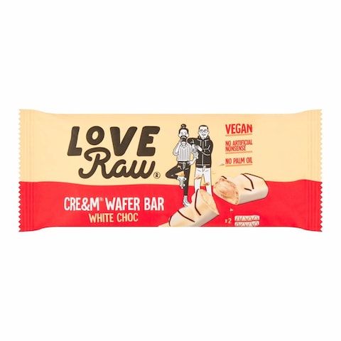 LoveRaw Cre&amp;M White Choc Wafer 45G