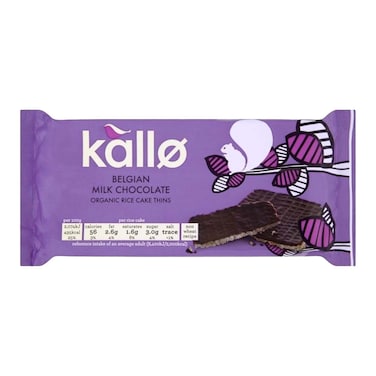 Kallo Org Milk Choc  Rice Cake 90G