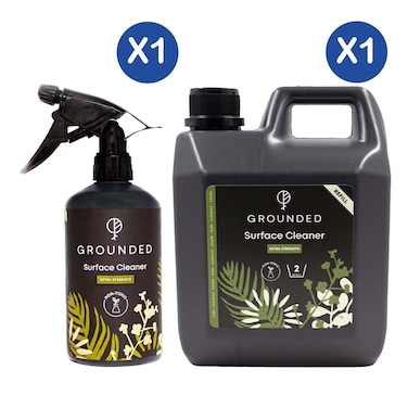 Grounded Surface Cleaner &ndash; Extra Strength 500ml &amp; Refill 1L
