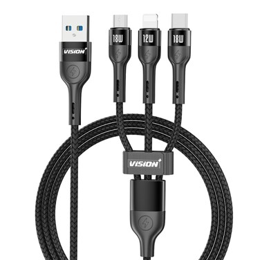 Vision Plus 3 In 1 Cable 1M Vpcb 3A