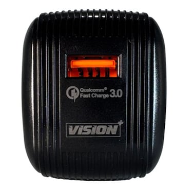 Vision Plus Charger with 1m Micro USB Cable 18W Black VPAD1M