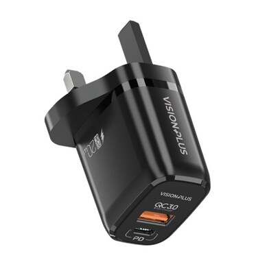 Vision Plus Fast Charger Black VPAD2CC-B