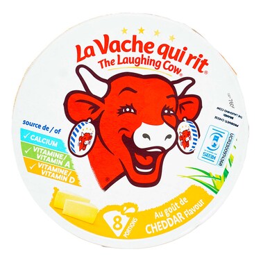 Laughing Cow Cheddar Cheese 8Portions 104G