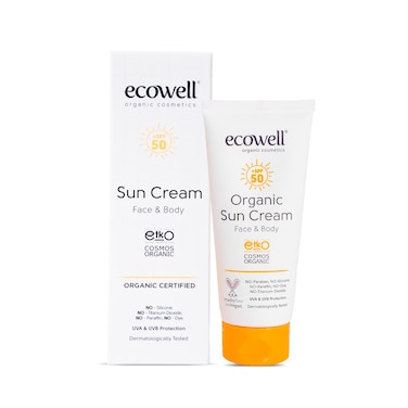 Ecowell Organic Sun Cream 50 Spf 110G