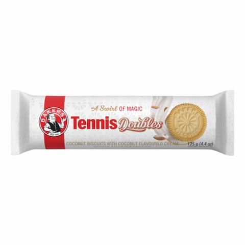 Bakers Tennis Double Biscuits Cream 125G