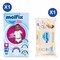 Molfix Pants Maxi Jumbo 9.1Kg To 15Kg 56Pc + Molfix Isotonic Wet Wipes Newborn 50&#39;S