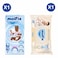 Molfix Diapers 3D 15Kg20Kg Xl 56Pc + Molfix Isotonic Wet Wipes Newborn 50'S