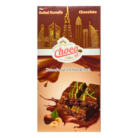Dubai Kunafa &amp; Hazelnut Chocolate100G
